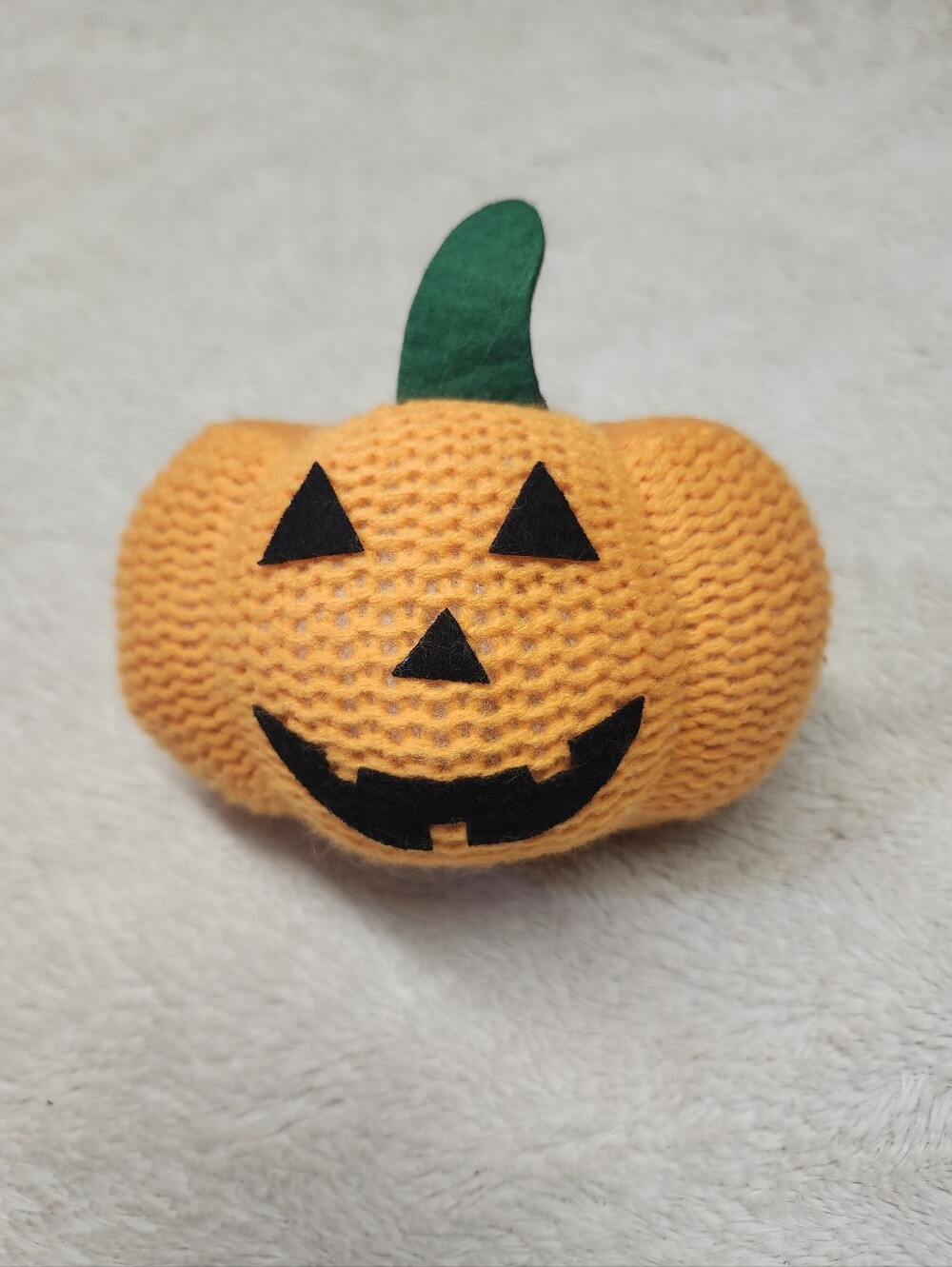 NWT Legacy & Main Mini Crochet Pumpkin Jack O Lantern Halloween Decor Paper Stor